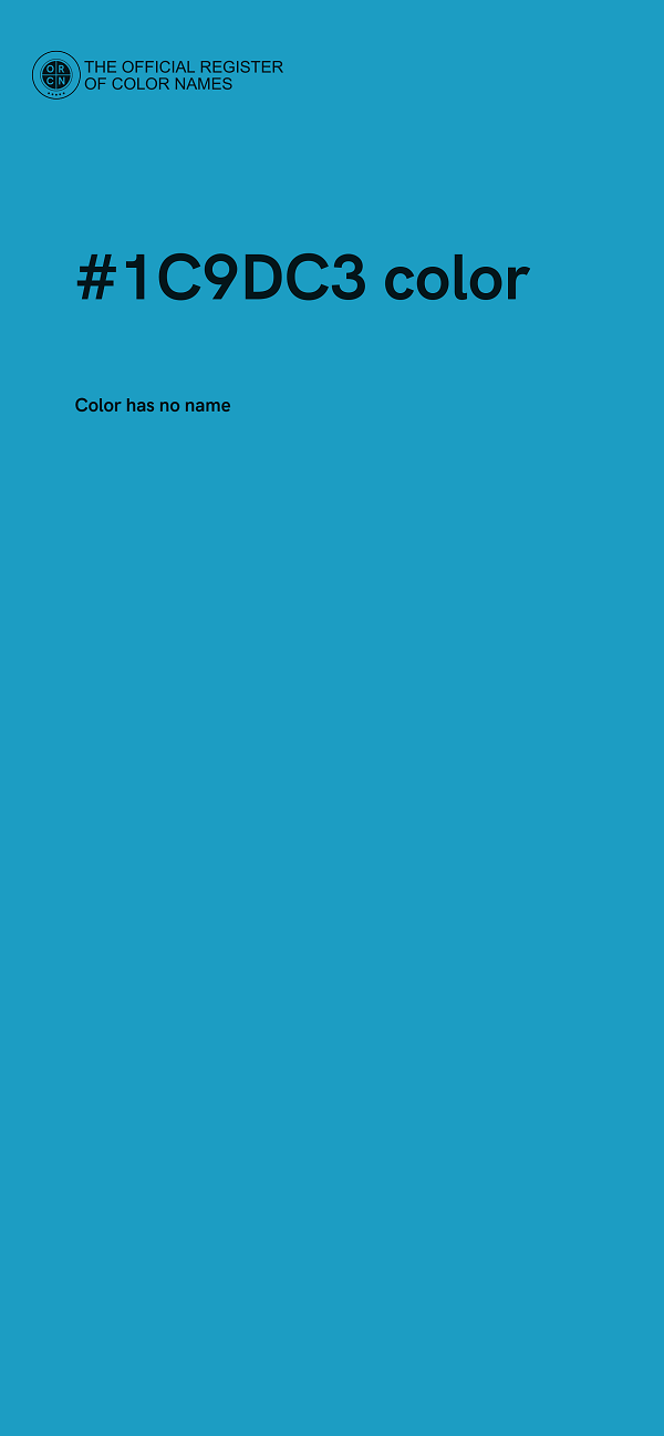 #1C9DC3 color image