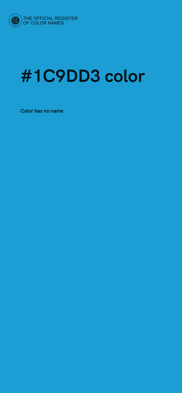 #1C9DD3 color image