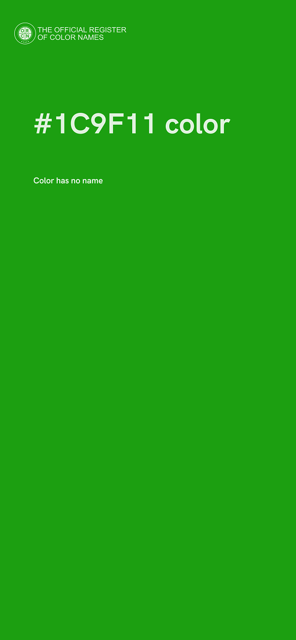 #1C9F11 color image