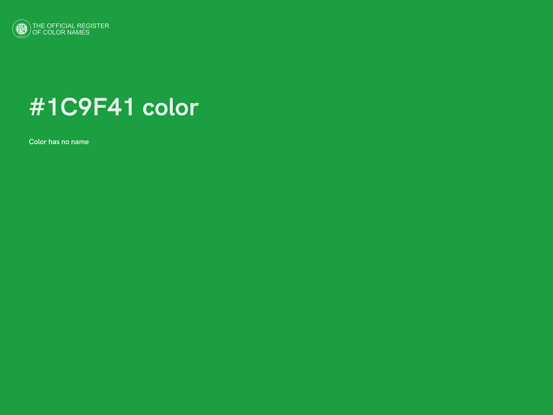 #1C9F41 color image
