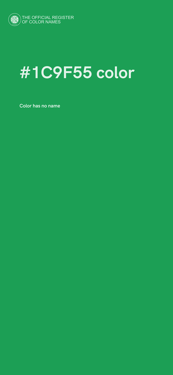 #1C9F55 color image