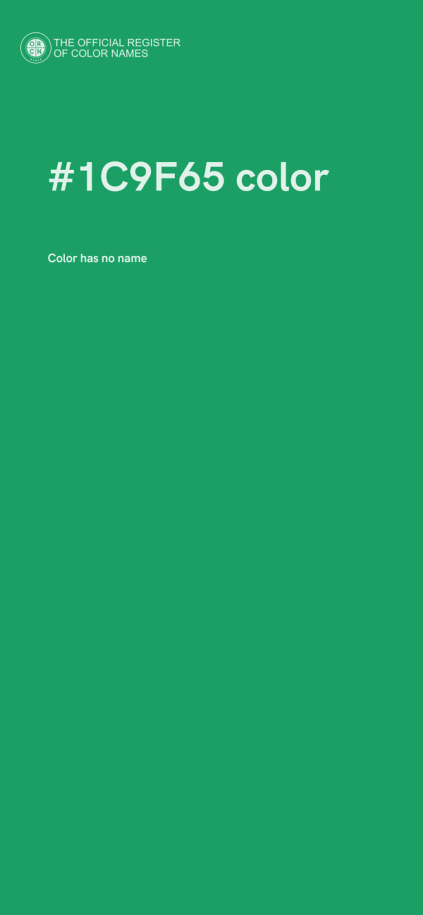 #1C9F65 color image