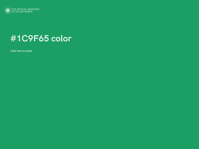 #1C9F65 color image