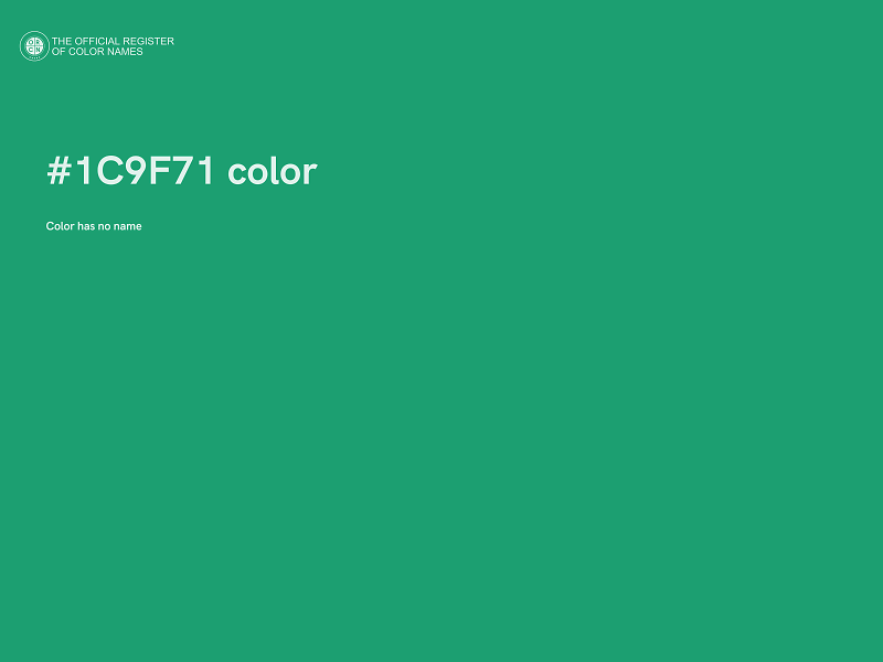 #1C9F71 color image