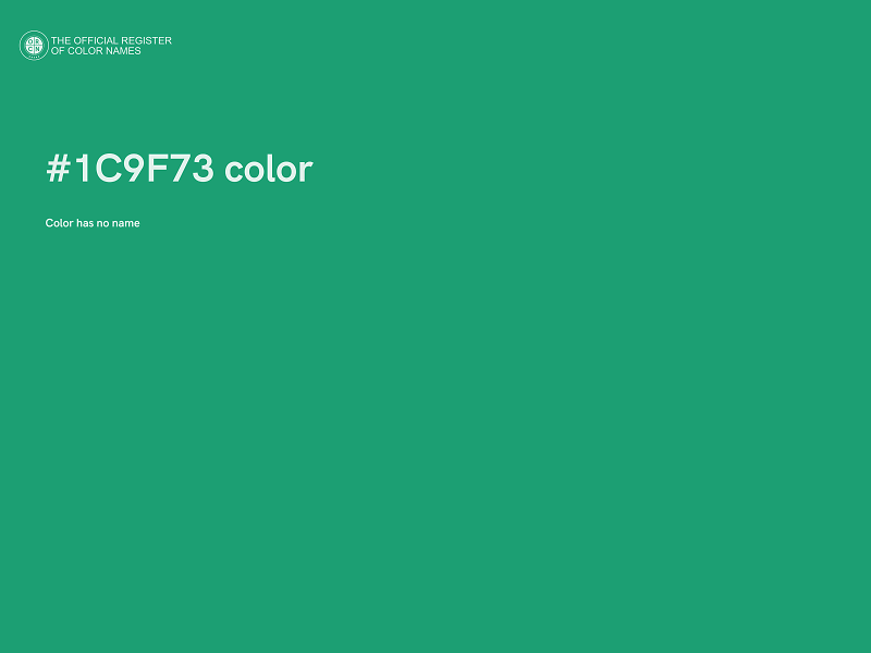 #1C9F73 color image