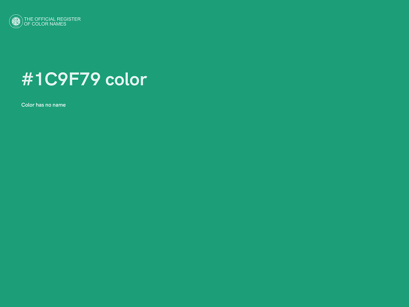#1C9F79 color image