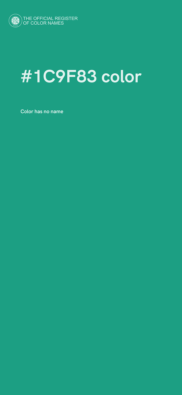 #1C9F83 color image