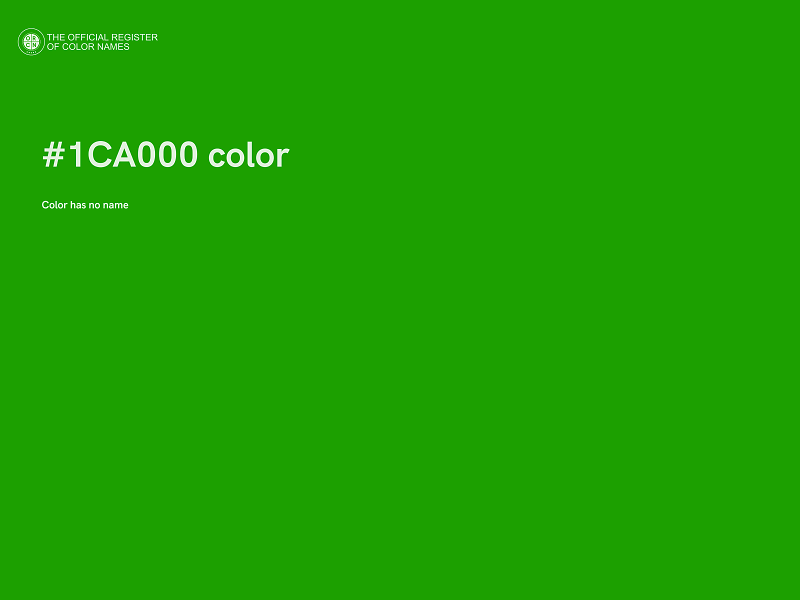 #1CA000 color image