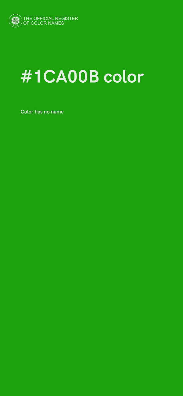 #1CA00B color image