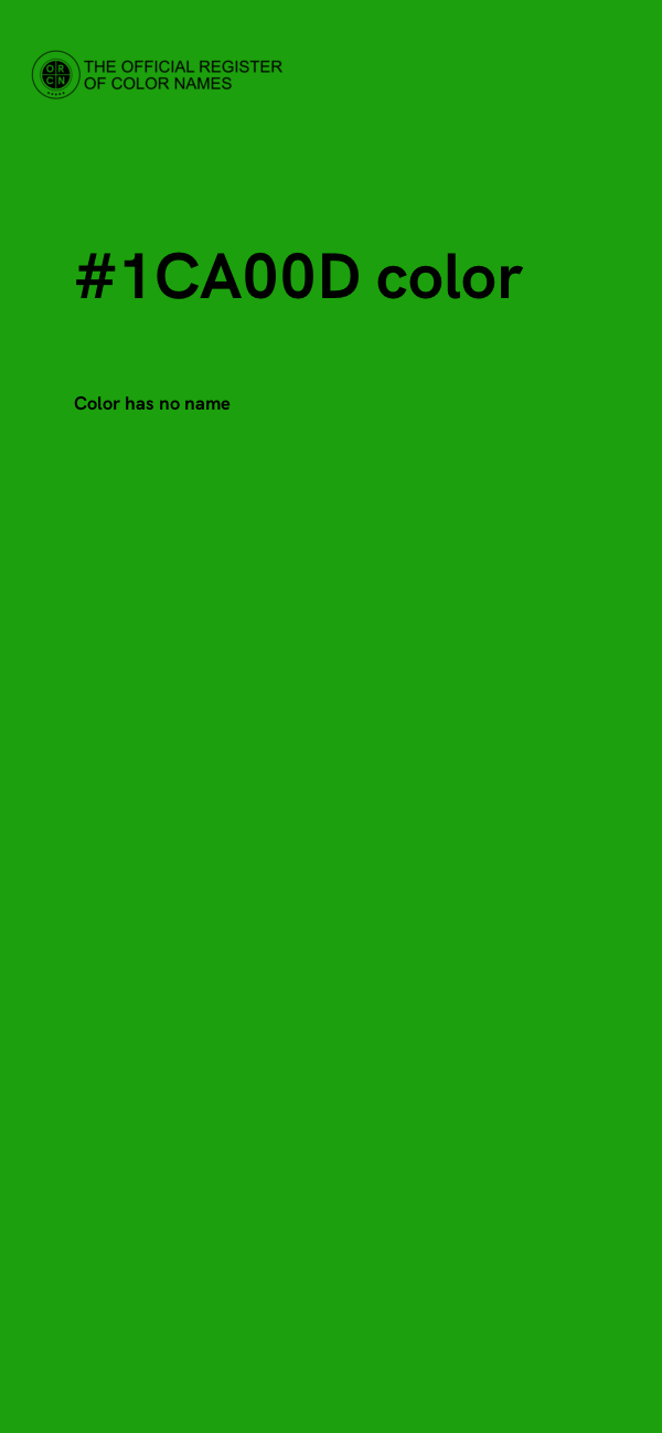 #1CA00D color image