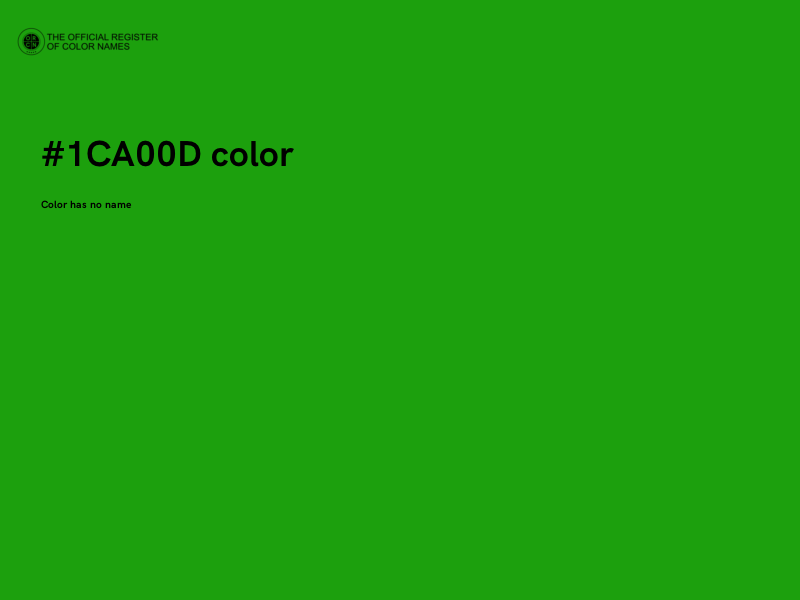 #1CA00D color image