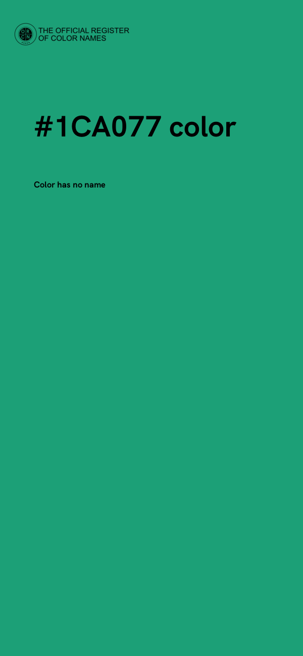 #1CA077 color image