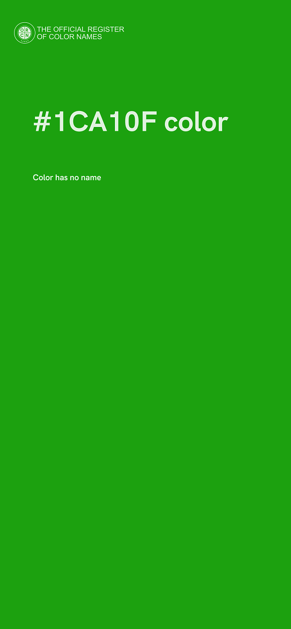 #1CA10F color image