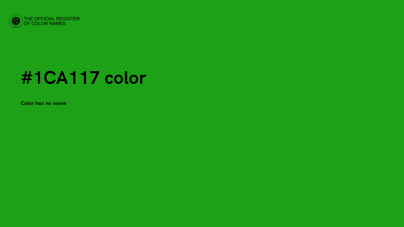 #1CA117 color image