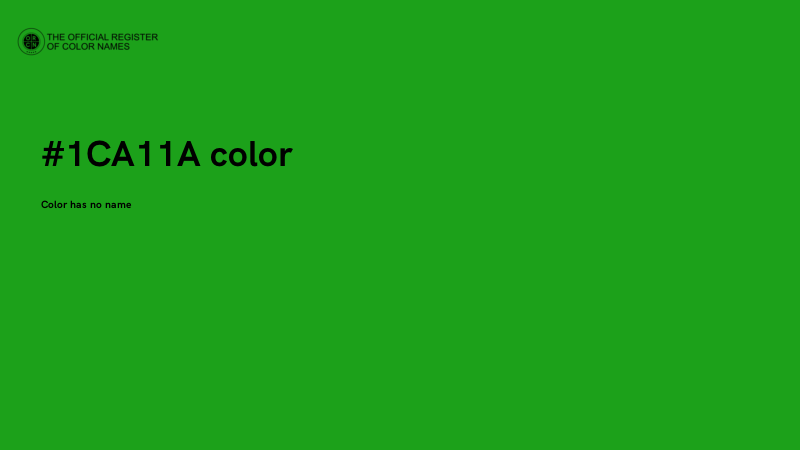 #1CA11A color image