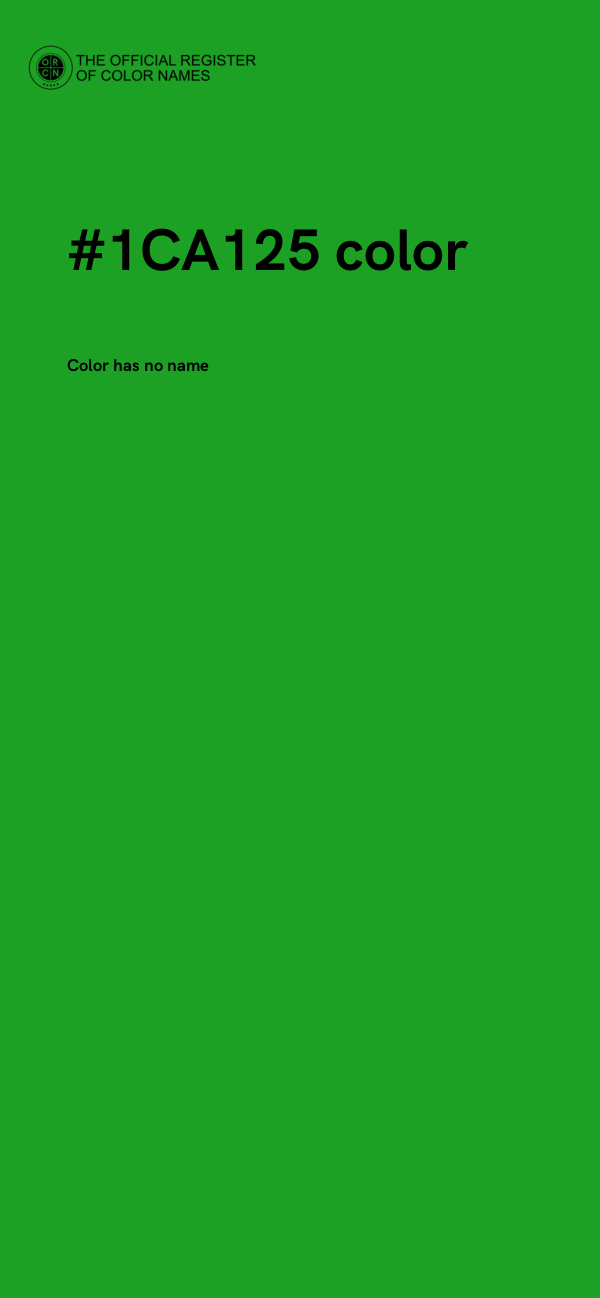 #1CA125 color image