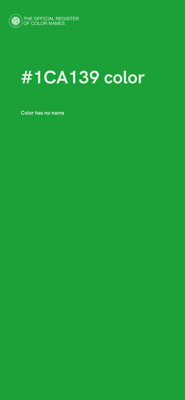 #1CA139 color image