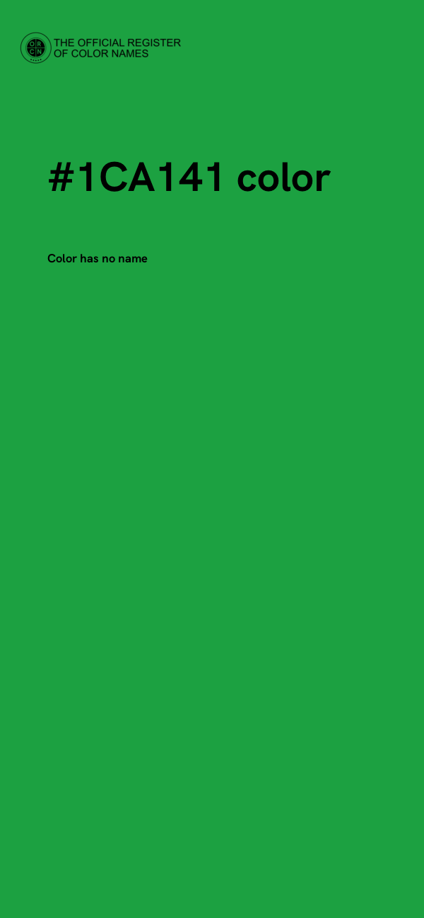 #1CA141 color image