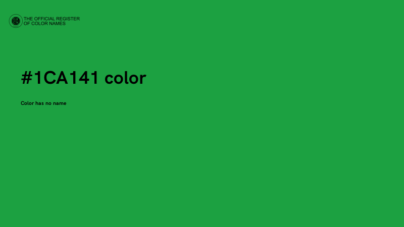 #1CA141 color image