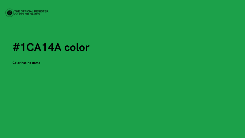 #1CA14A color image