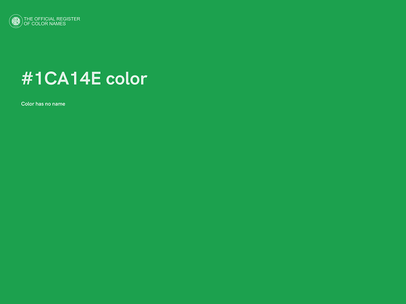 #1CA14E color image