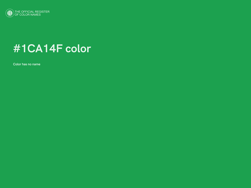 #1CA14F color image