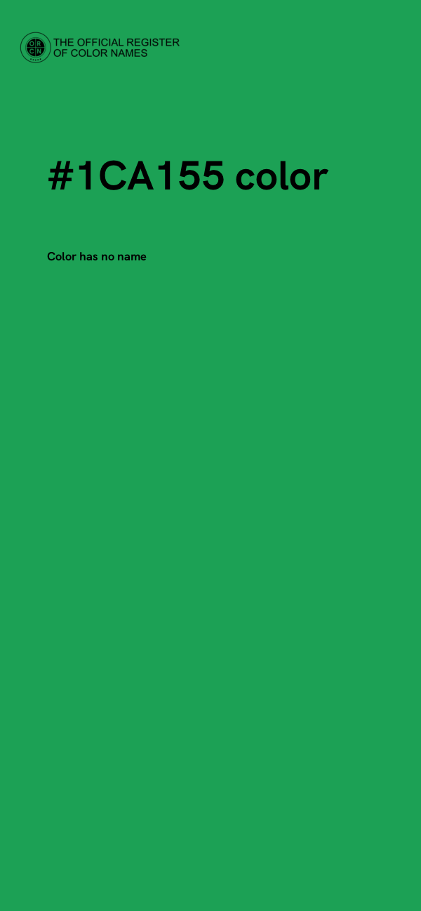 #1CA155 color image