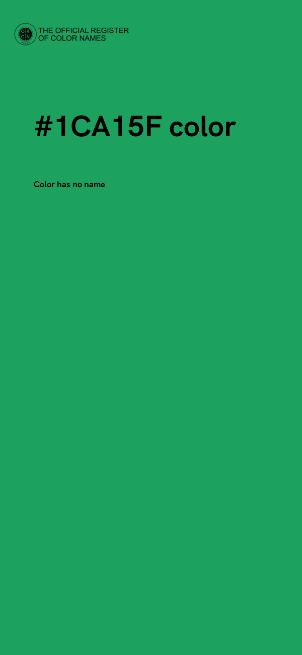 #1CA15F color image