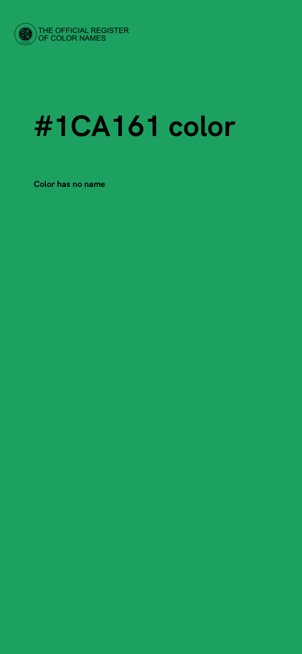#1CA161 color image