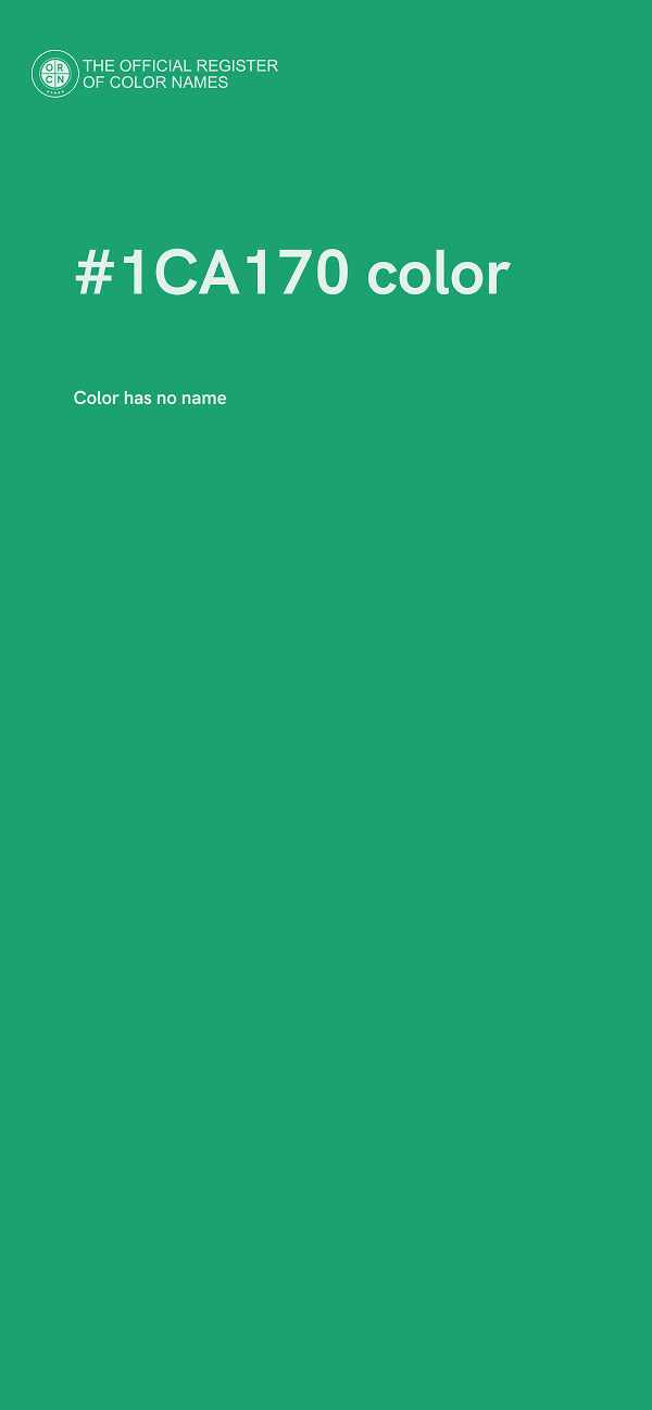 #1CA170 color image