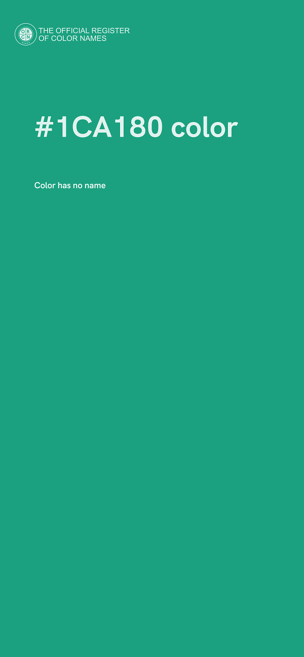 #1CA180 color image