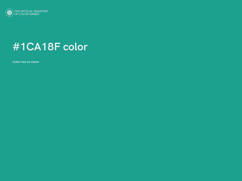 #1CA18F color image