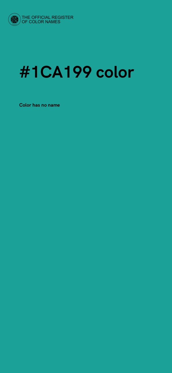 #1CA199 color image
