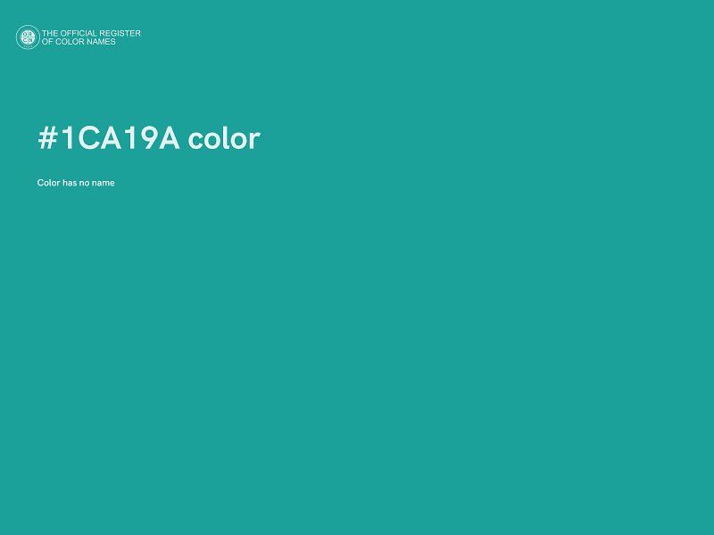 #1CA19A color image