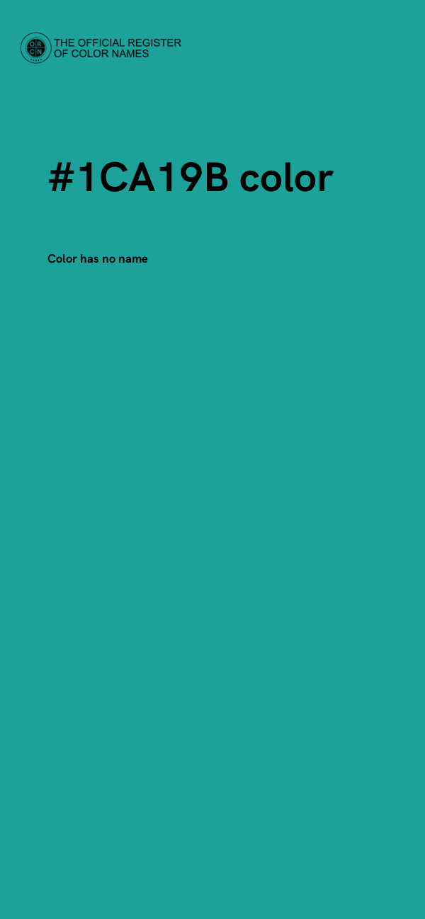 #1CA19B color image