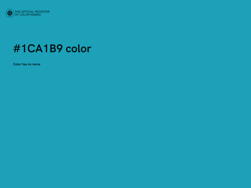 #1CA1B9 color image