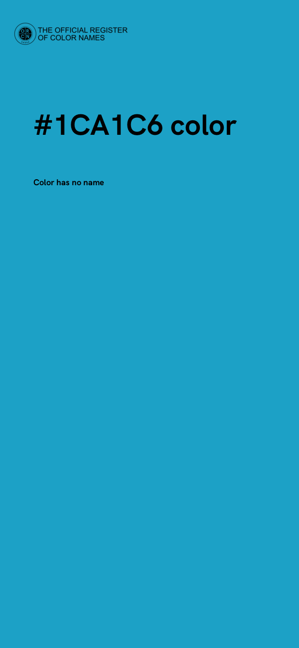 #1CA1C6 color image