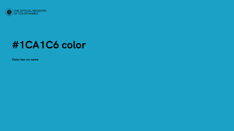 #1CA1C6 color image