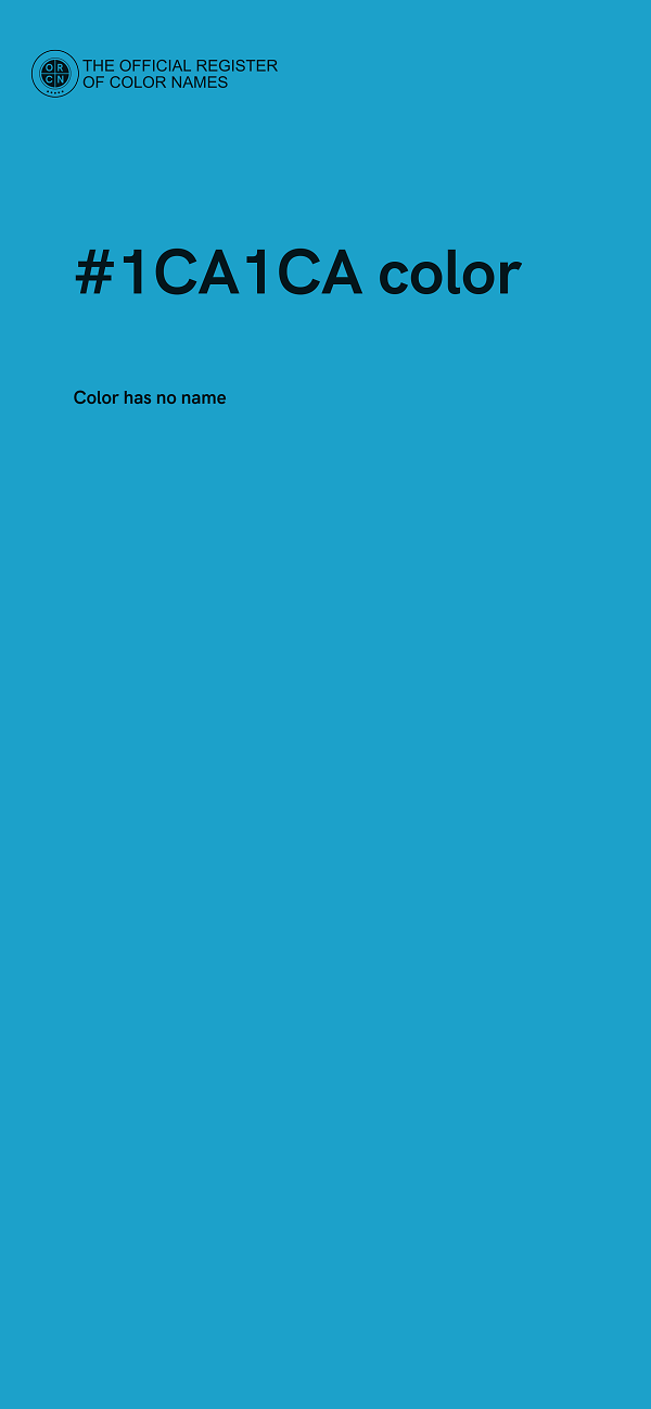 #1CA1CA color image