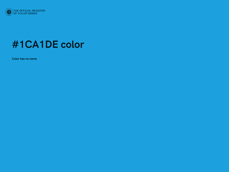 #1CA1DE color image