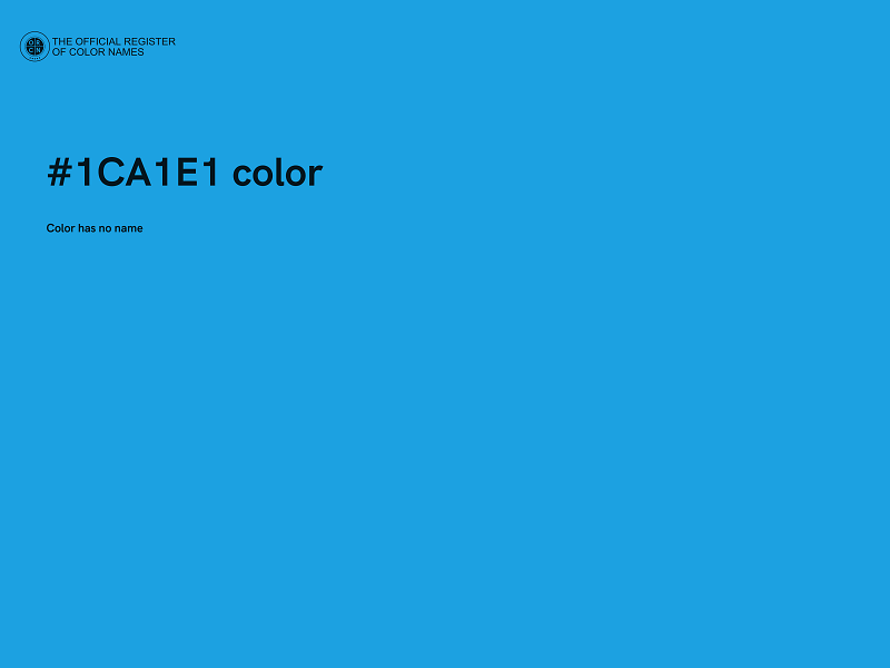 #1CA1E1 color image