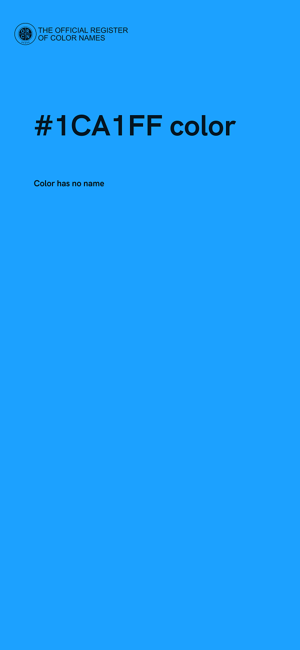 #1CA1FF color image