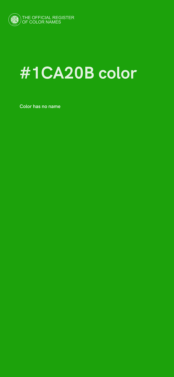 #1CA20B color image