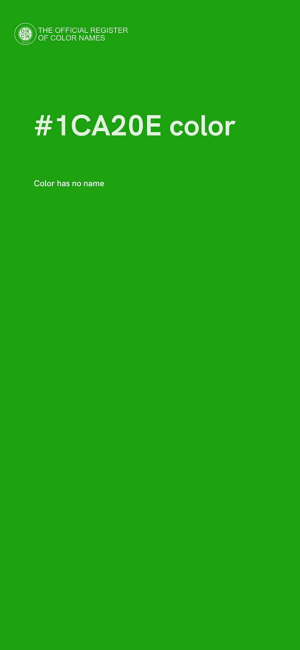 #1CA20E color image