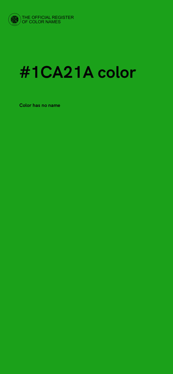 #1CA21A color image