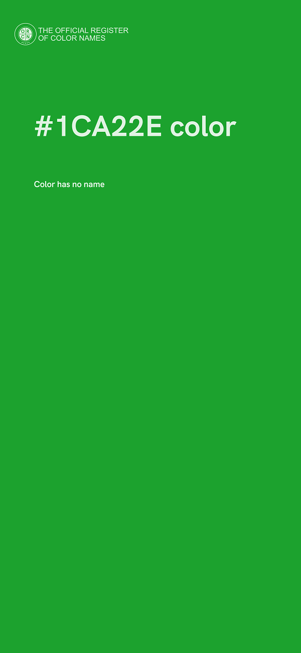 #1CA22E color image
