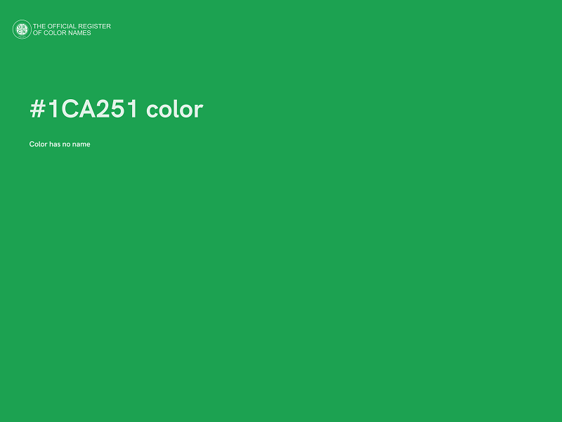 #1CA251 color image