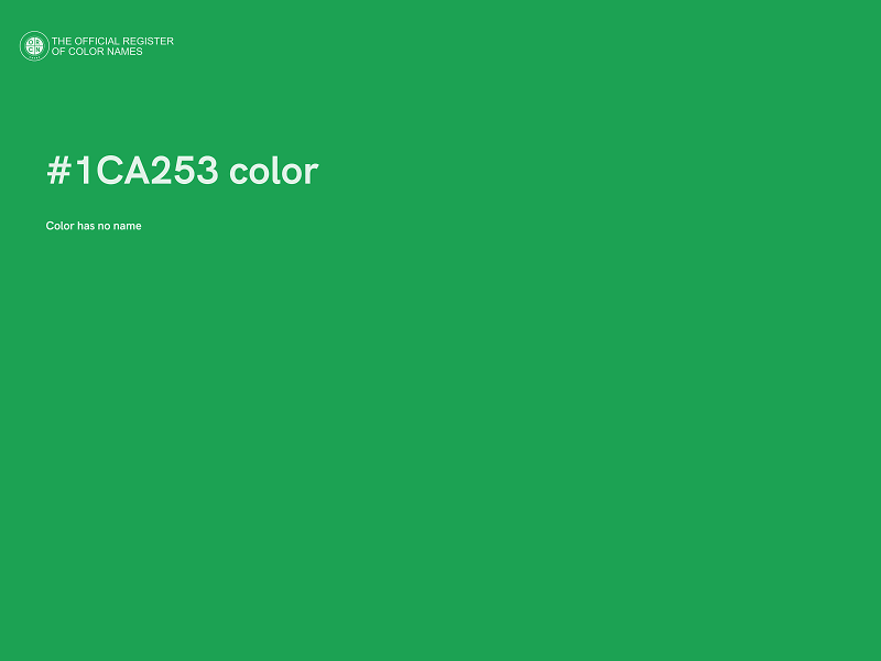 #1CA253 color image