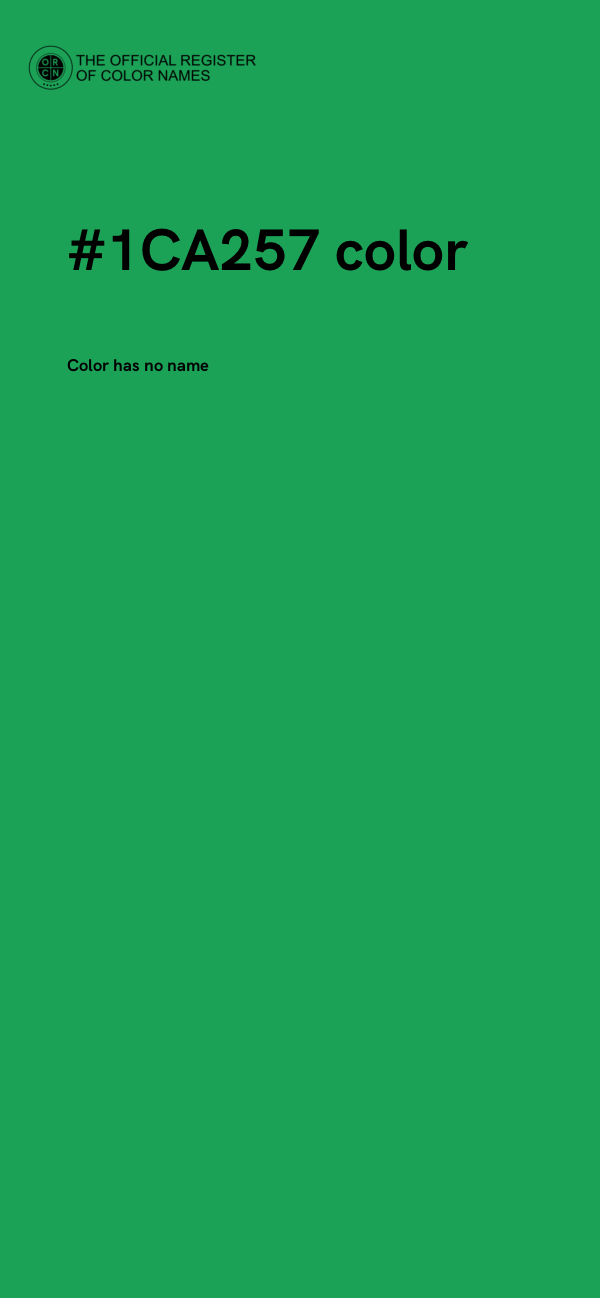 #1CA257 color image