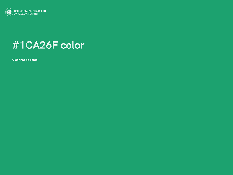 #1CA26F color image